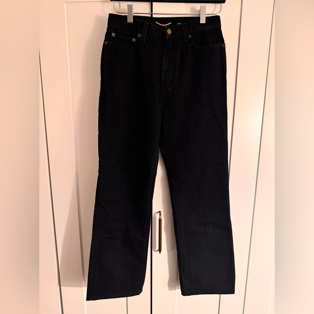 Saint Laurent Black Denim 90s High Waist Jeans